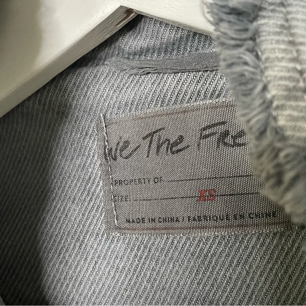 Jacket | Free People Military Denim Blazer in Deep Grey Pewter | Captains Jean - Picture 10 of 16